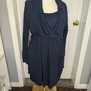 Delirious Deep Blue Long Sleeve Dress